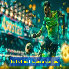 list of ps1 racing games